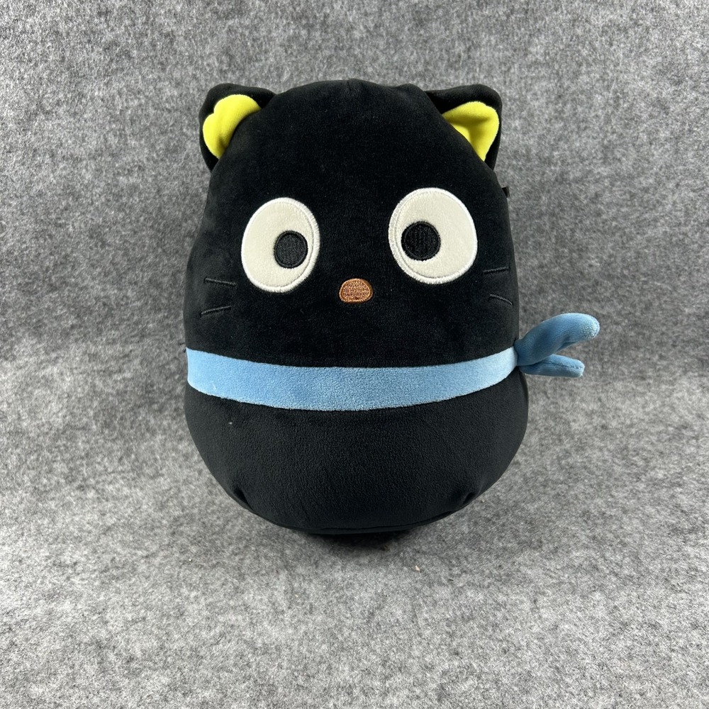 Squishmallows Sanrio Chococat Plush 8 Inch Black Cat Soft Polyester